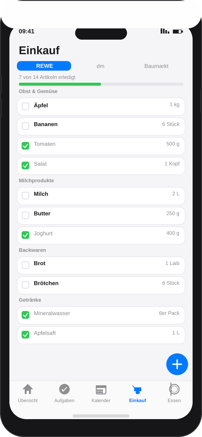 Einkaufsliste