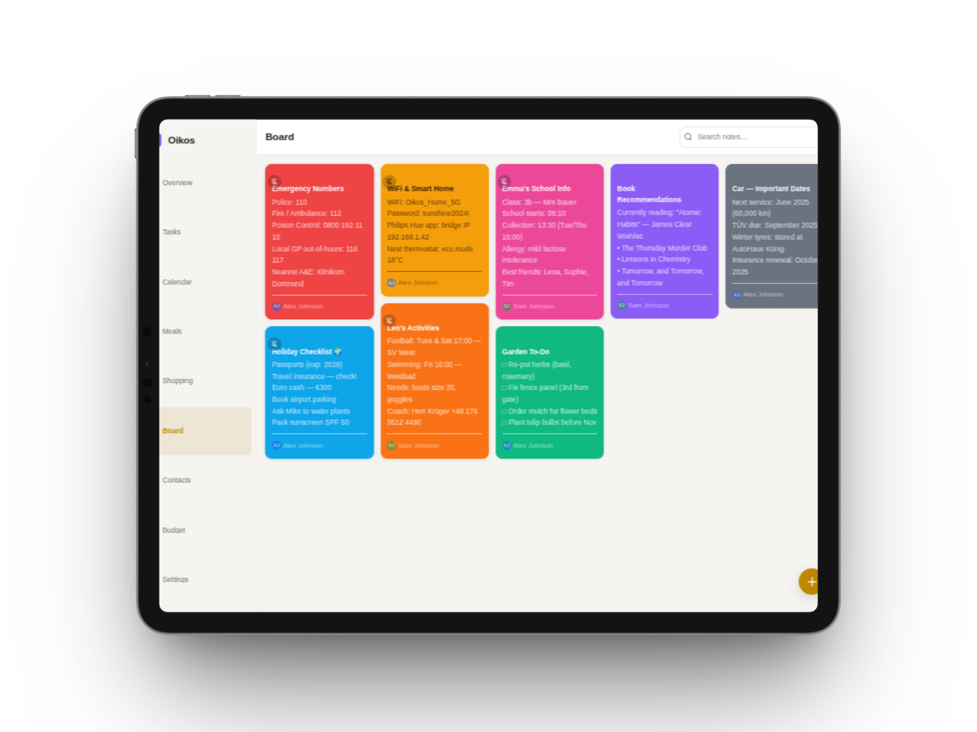 Notes — Tablet