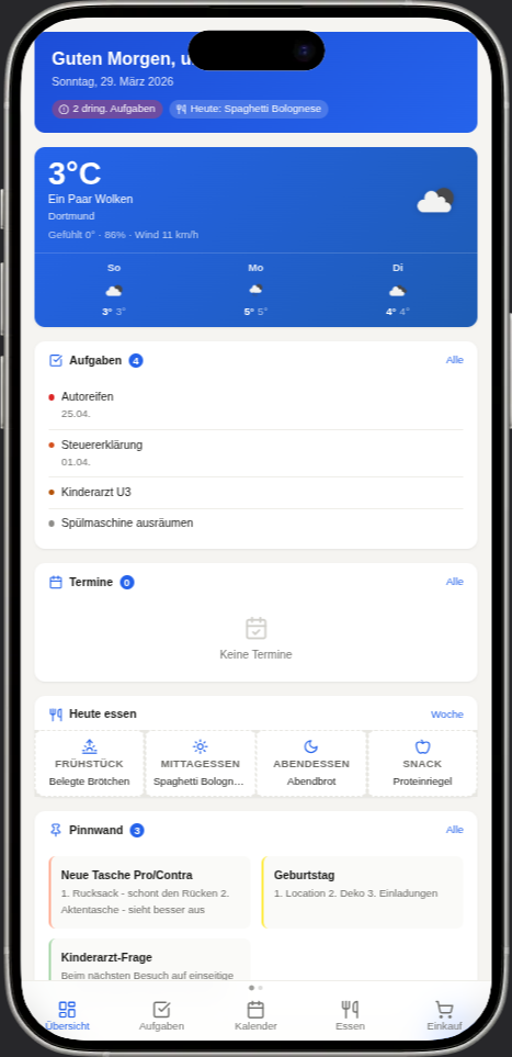 Dashboard Mobile