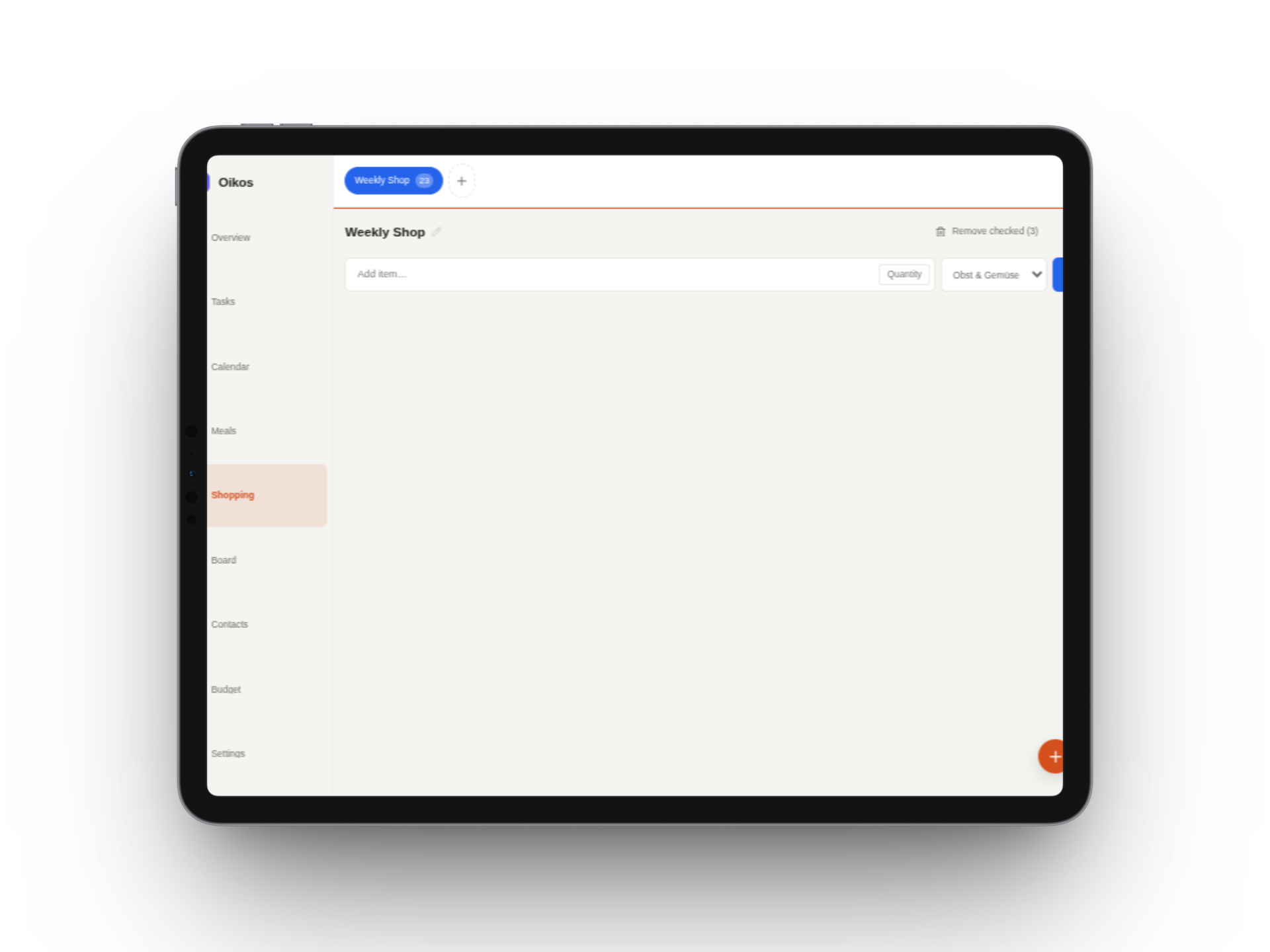 Shopping — Tablet