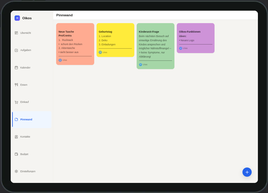 Notes — Tablet