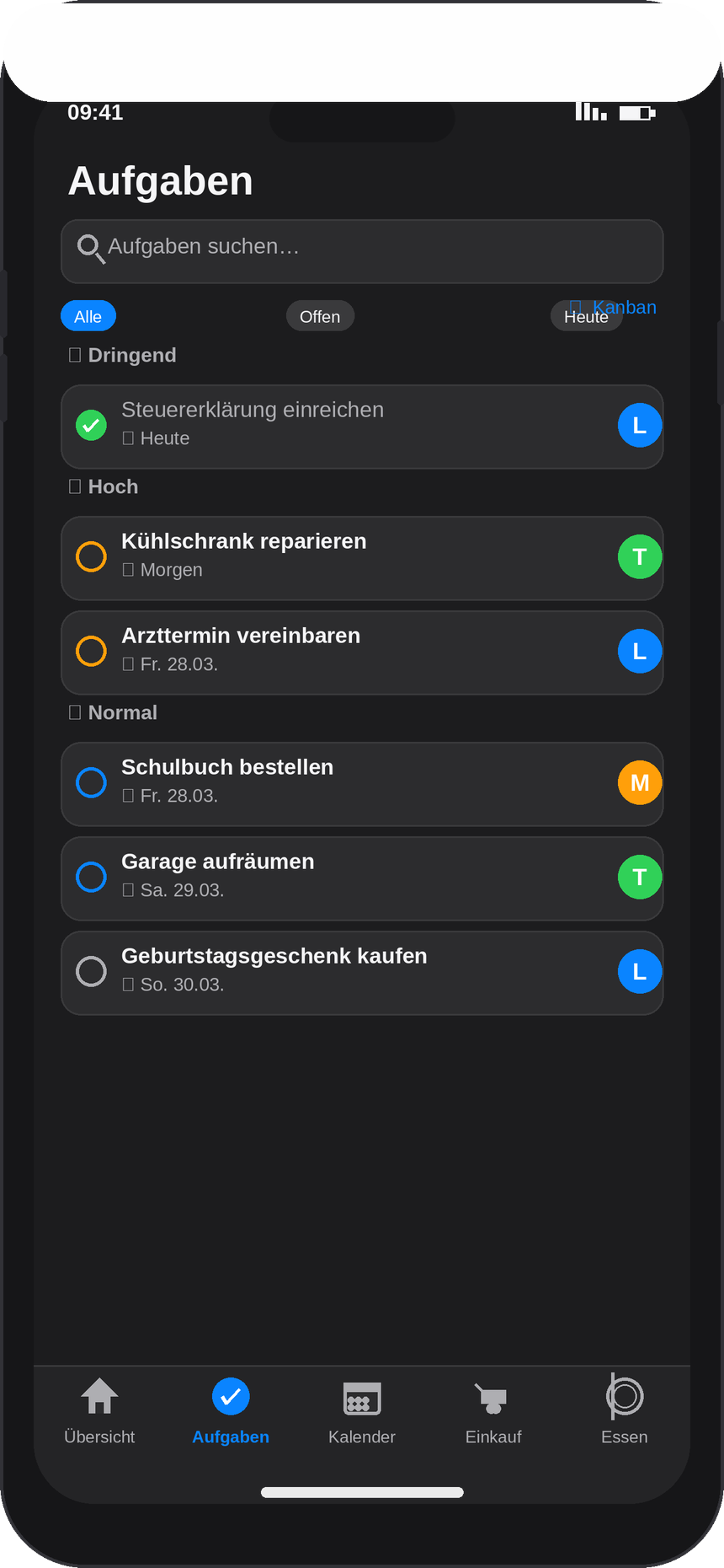Aufgaben Dark